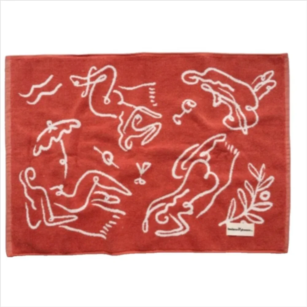 Business & Pleasure Bath Mat Le Basque Le Sirenuse Rust